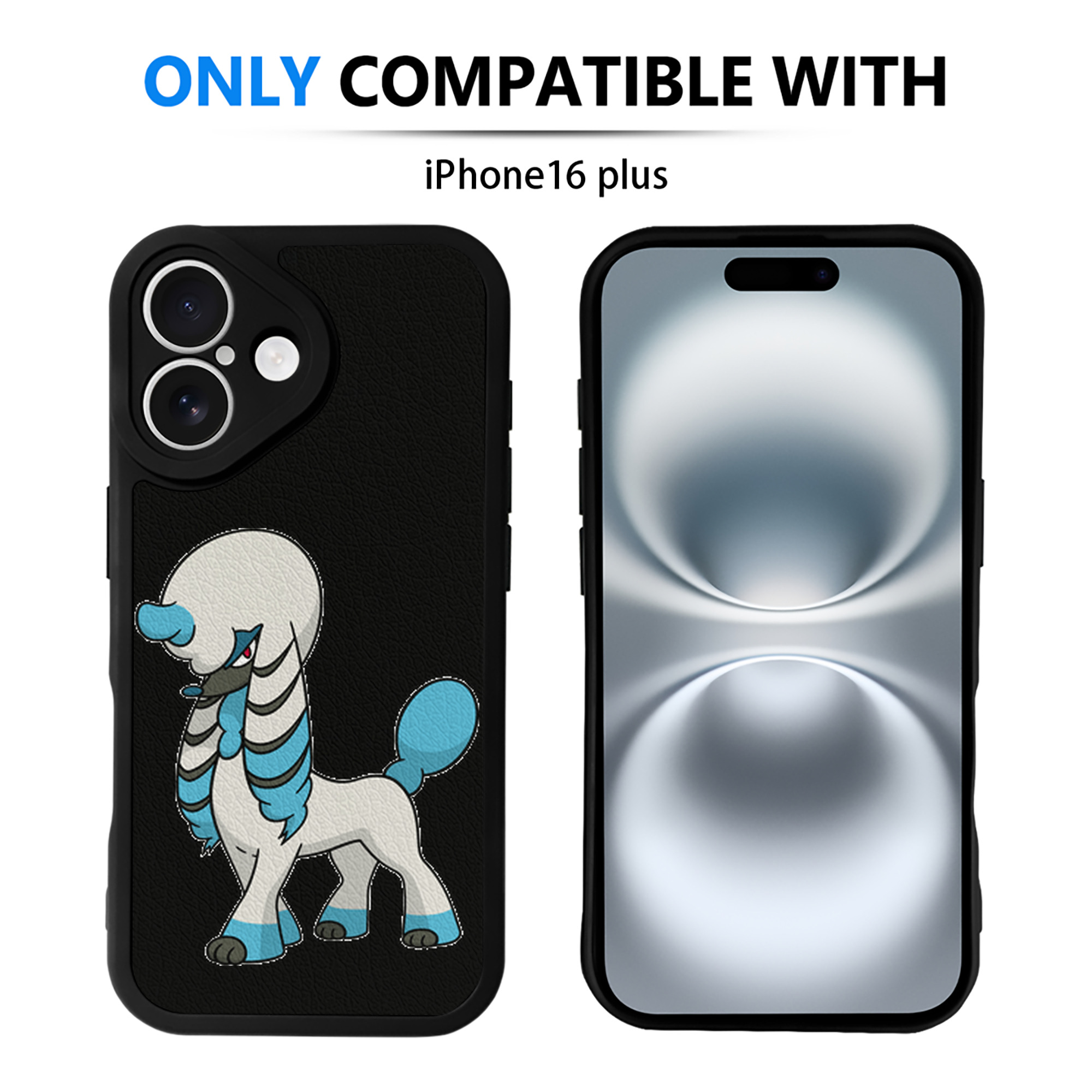 （画像用） ポケットモンスター Pokémon 【iPhone 16シリーズ対応】シリコンスマホケース（レザー調） 材質：シリコン